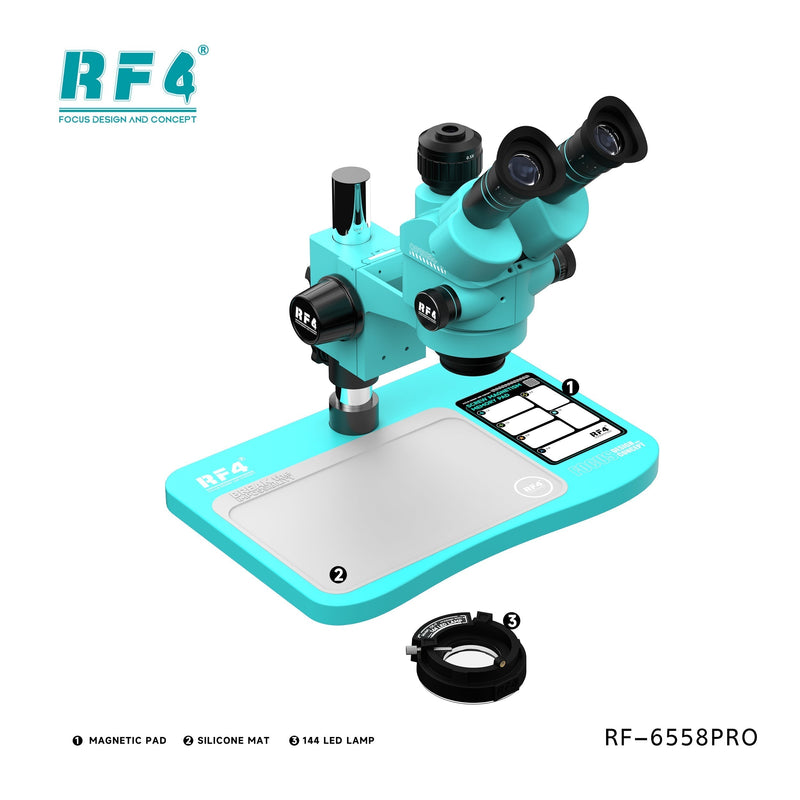 Microscope (RF-6558PRO) | 6.5x-58x Zoom | RF4