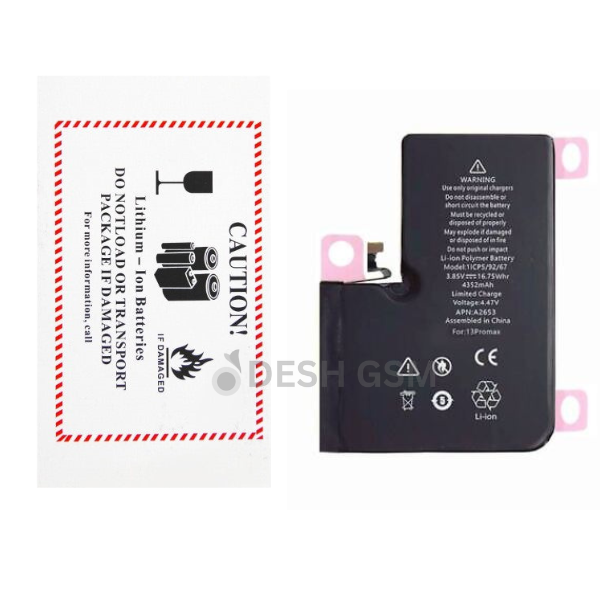 BATTERIE IPHONE 13 PRO MAX (ZY IC) 4352mAh Original Capacity