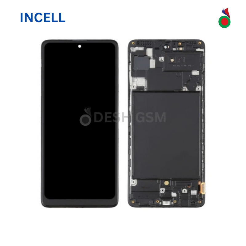 Ecran Complet LCD A71 4G (A715F) avec Chassis - INCELL | SAMSUNG