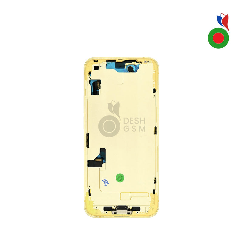Chassis intermediaire avec Pieces iPhone 14 (OEM) - JAUNE