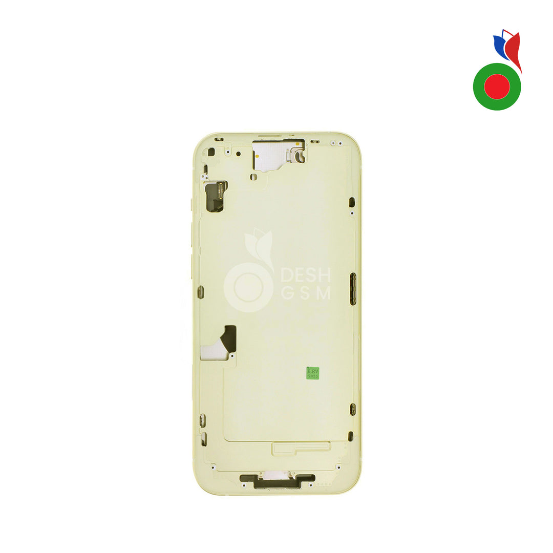 Chassis intermediaire avec Pieces iPhone 15 Plus (OEM) - JAUNE