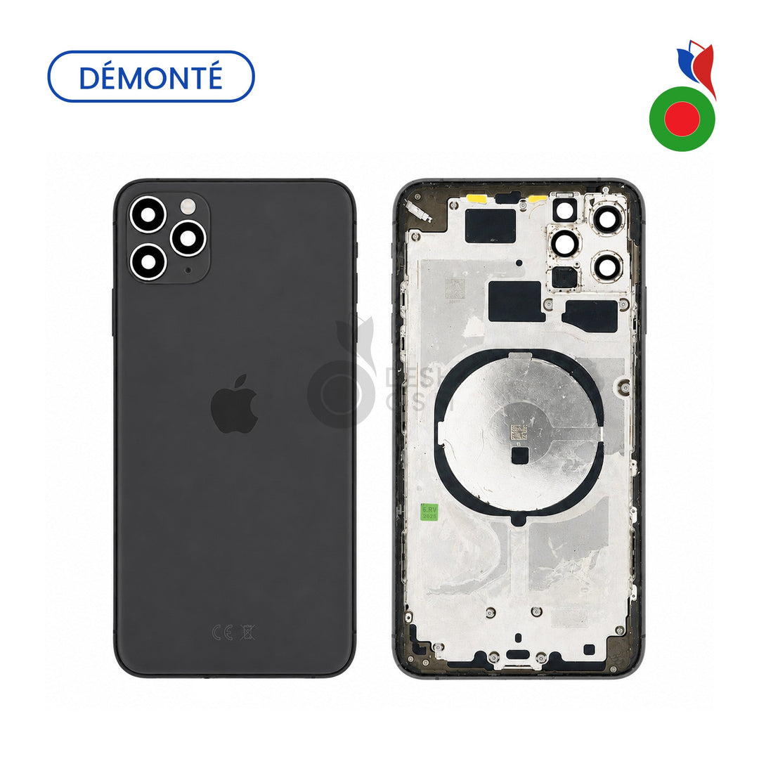 Chassis iPhone 11 Pro Max (Demonte Origine) sans Pieces - NOIR | APPLE - Grade A