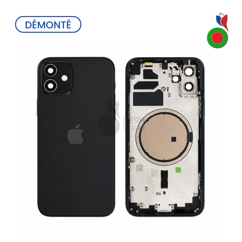 Chassis iPhone 12 (Demonte Origine) sans Pieces - NOIR | APPLE - Grade A