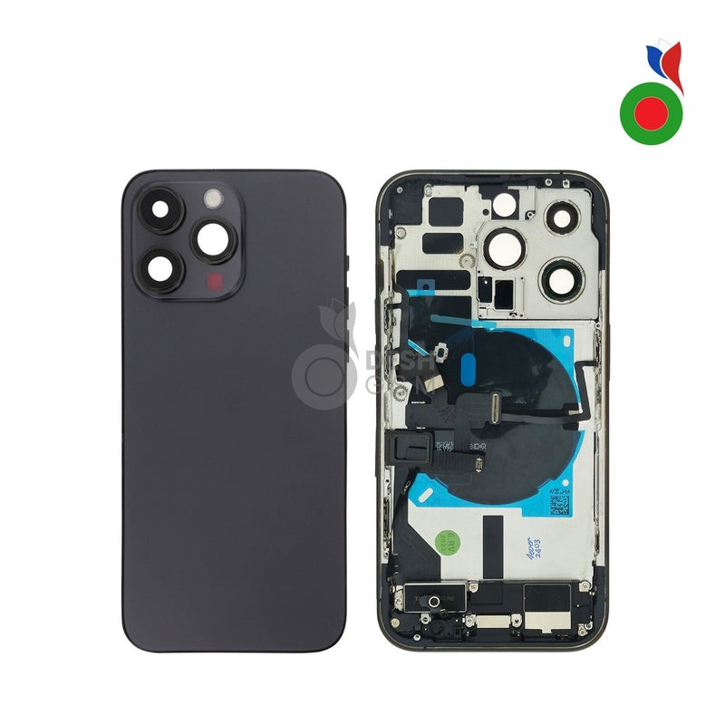 Chassis Complet avec Pieces iPhone 14 Pro - NOIR SIDERAL | Sans Marquage
