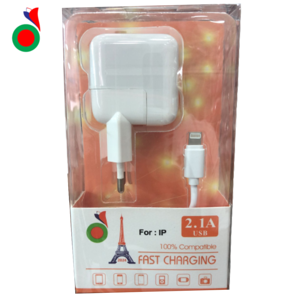 DESH 2.1 A USB 100% COMPATIBLE FAST CHARGING FOR : IP