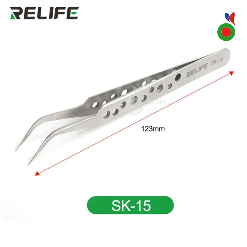 Tweezers - Stainless (ST-15) | RELIFE