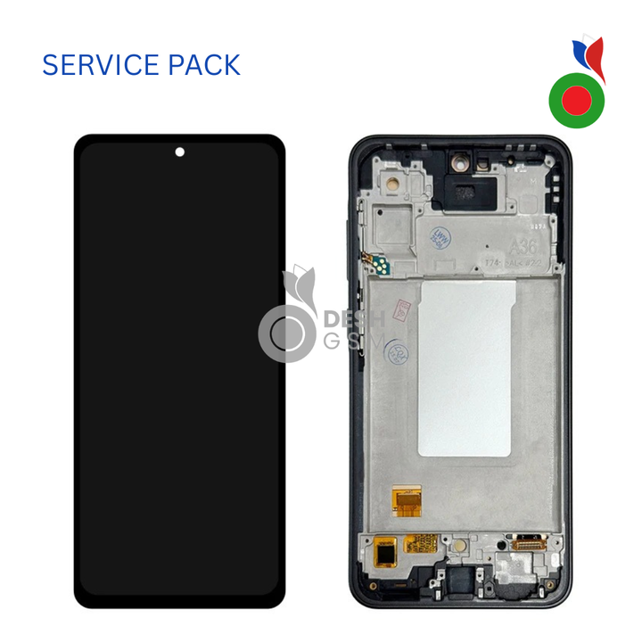 ECRAN SAMSUNG A366B A36 5G 2025 AVEC CHASSIS | SERVICE PACK | LAVENDER