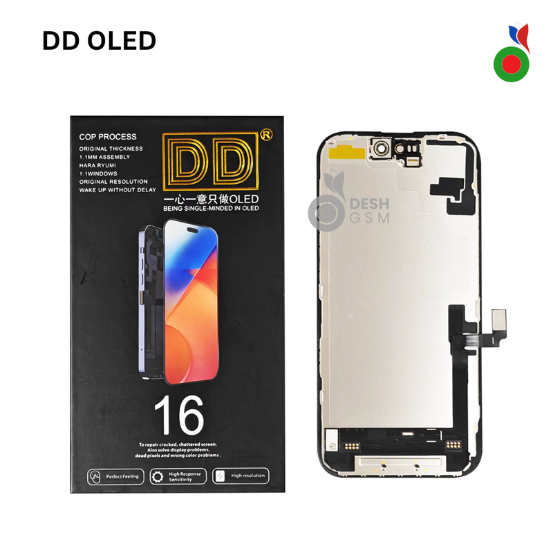 Ecran Complet iPhone 16 Plus - DD SOFT OLED | avec IC (FORMAT ORIGINAL)