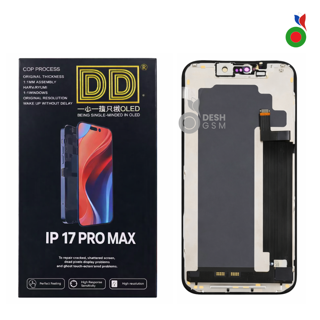 ÉCRAN IPHONE 17 PRO MAX (DD HARD OLED) AVEC IC – FORMAT ORIGINAL