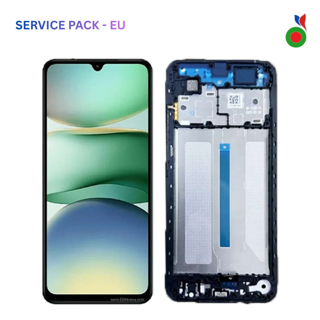 Ecran Complet LCD Redmi A5 4G avec Chassis (NOIR) - SERVICE PACK | XIAOMI - EU Version SMALL FLEX