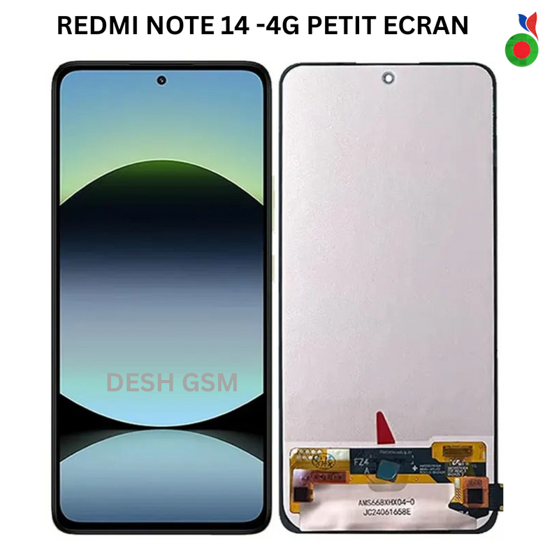 Ecran Complet Redmi Note 14 4G | 5G Sans Chassis | XIAOMI (PETIT ECRAN SMALL) INCELL