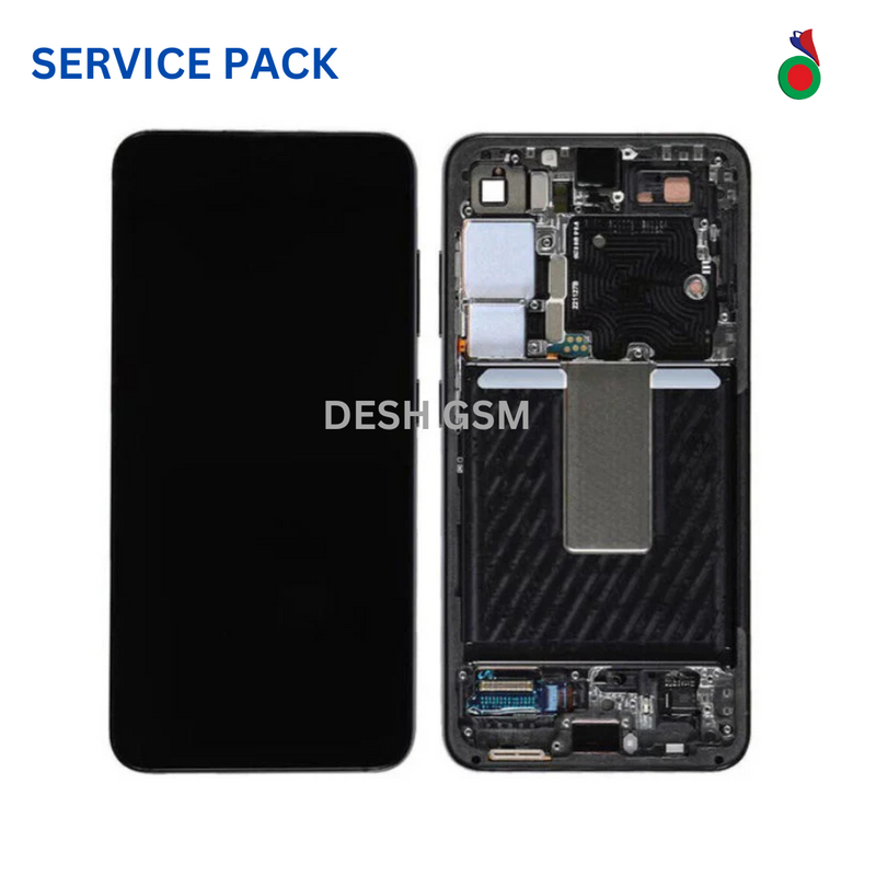 ECRAN SAMSUNG S926 S24 Plus 5G 2024 | avec Chassis SERVICE PACK|GRAY Argent -Assembled