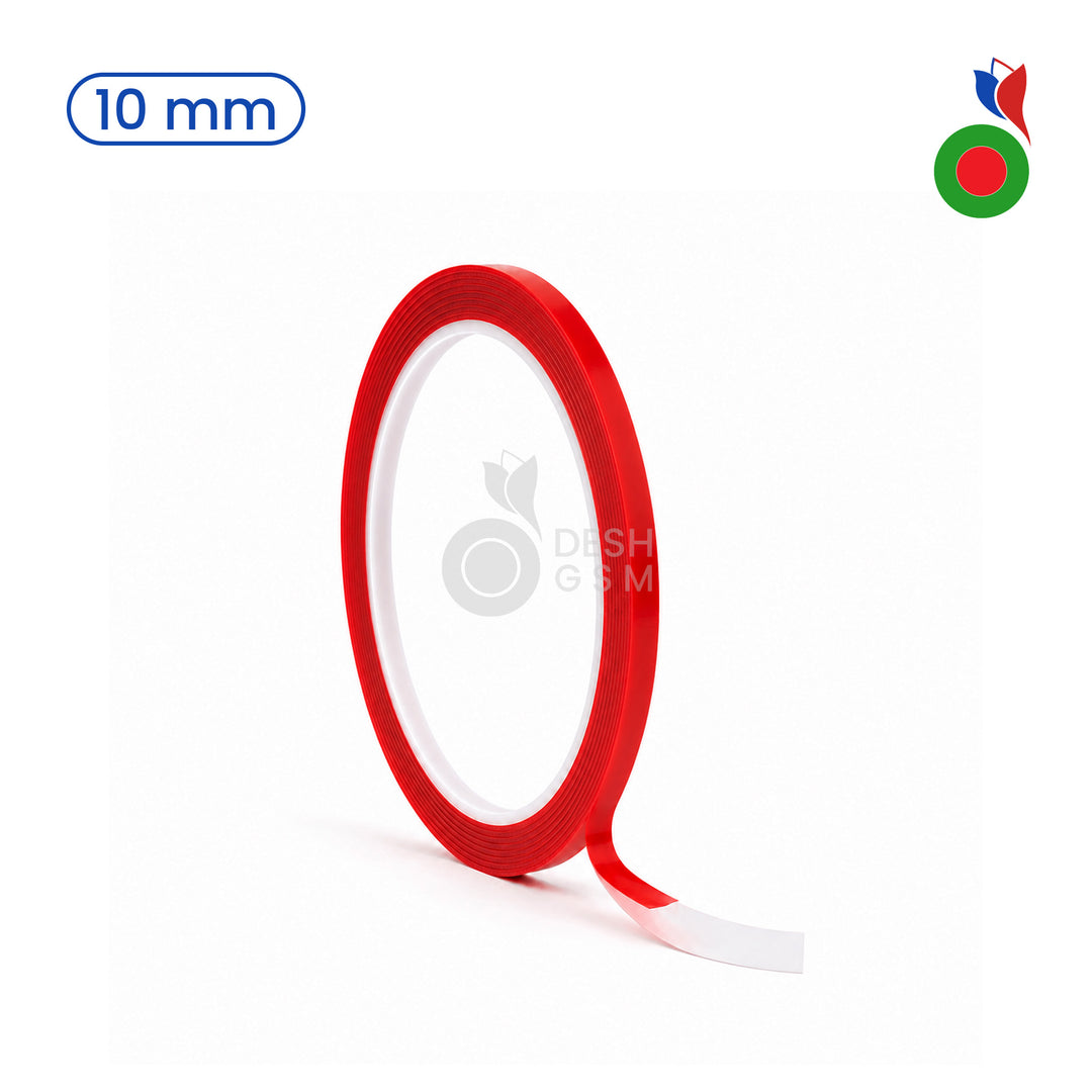 Double Face Adhesif Tape (Rouge) - 3m | Épaisseur - 10mm