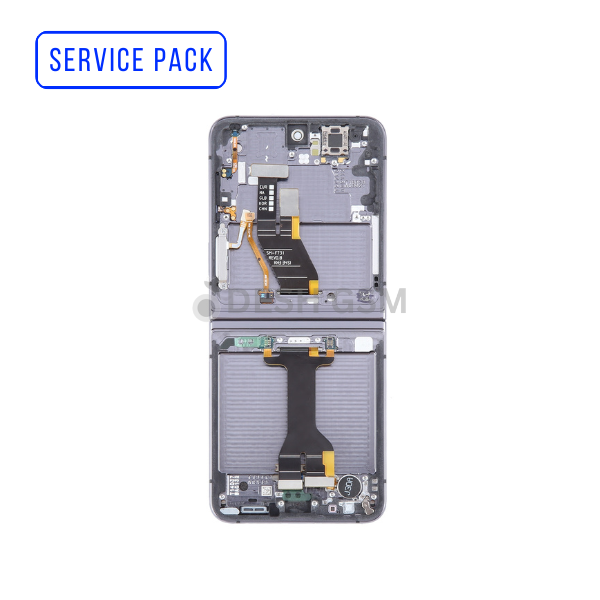 Ecran Complet INTERIEUR Galaxy Z Flip 5 5G 2023 F731B | SERVICE PACK | LAVENDER | SAMSUNG - ASSEMBLED-GH82-31827C