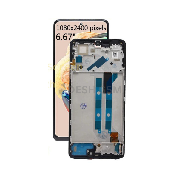 ECRAN Complet XIAOMI Redmi Note 12 Pro 4G SERVICE PACK AVEC CHASSIS (NOIR)