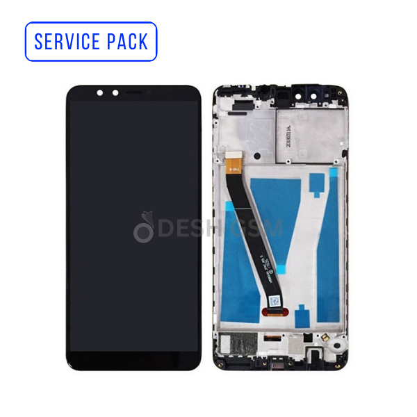 ECRAN LCD  HUAWEI Y9 2018 COMPLETE SPACK + FRAME + BATTERIE SERVICE PACK