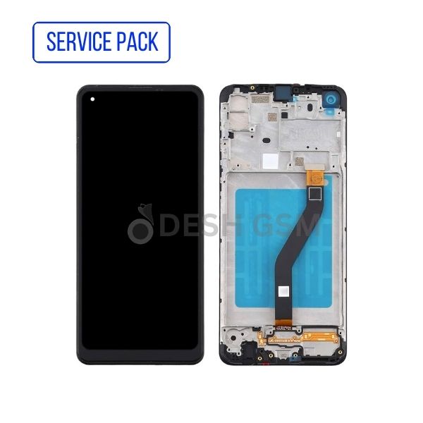 ECRAN LCD  SAMSUNG A21 A215F SERVICE PACK *AVEC CHASSIS