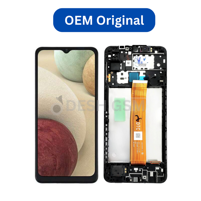 ECRAN AVEC CHASSIS  SAMSUNG GALAXY A12 4G A127F (OEM ORIGINAL)