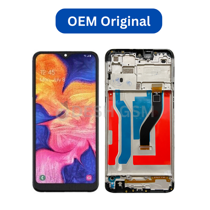 ECRAN SAMSUNG  GALAXY SM A107F A10s 2019 AVEC CHASSIS (OEM ORIGINAL)