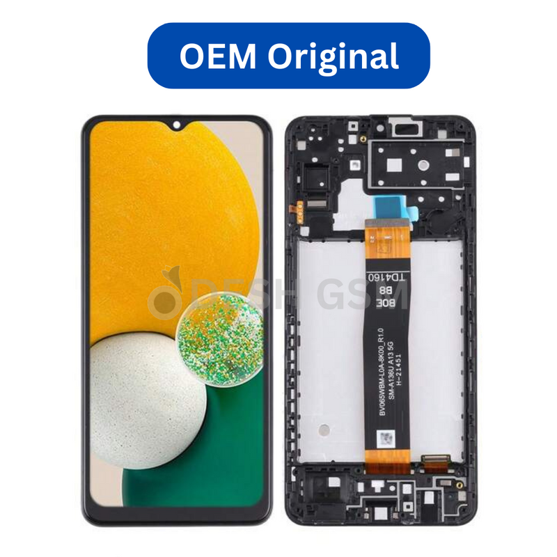 ECRAN SAMSUNG  GALAXY SM A136B/U (A13 5G 2022) AVEC CHASSIS (OEM ORIGINAL)
