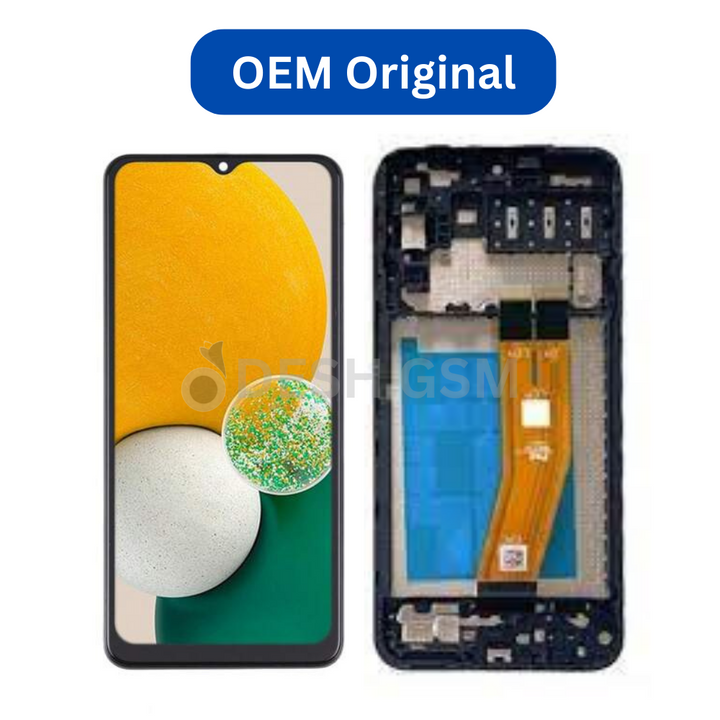 Ecran Complet LCD A14 4G (A145P, A145R) avec Chassis (NOIR) - OEM | SAMSUNG