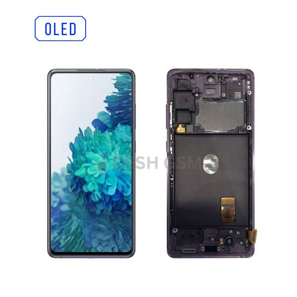 Ecran Complet S20FE 4G/5G (G780F, G781) avec Chassis | NOIR/NAVY - SOFT OLED | SAMSUNG