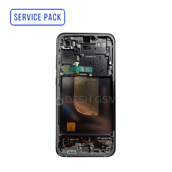 Ecran Complet S23 FE 5G avec Chassis (S711B) - Assembled | BLANC - SERVICE PACK | SAMSUNG