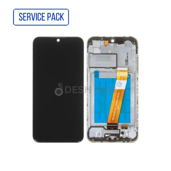 Ecran Complet LCD A01 (A015F, A015M) avec Chassis - SERVICE PACK | SAMSUNG