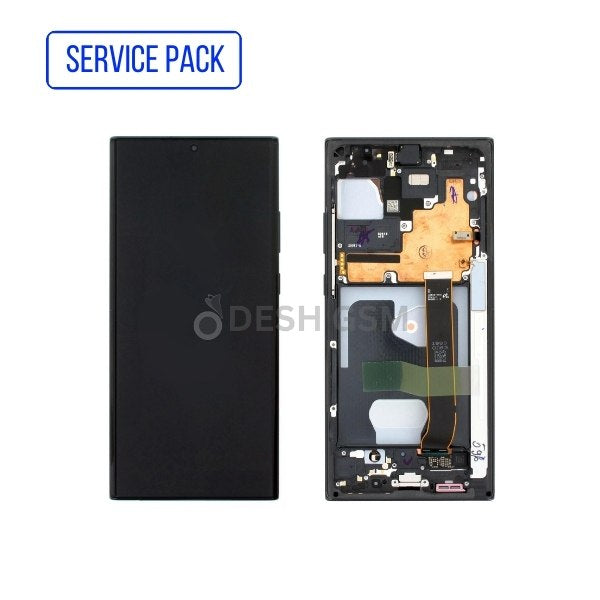 GH82-23596C SAMSUNG NOTE 20 ULTRA N985F N986F N986 4G/5G ECRAN SERVICE PACK AVEC CHASSIS **SILVER**