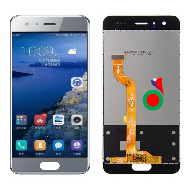 ECRAN LCD  HUAWEI Honor 9 COMPLET BLANC  / COLOR OR PROMO