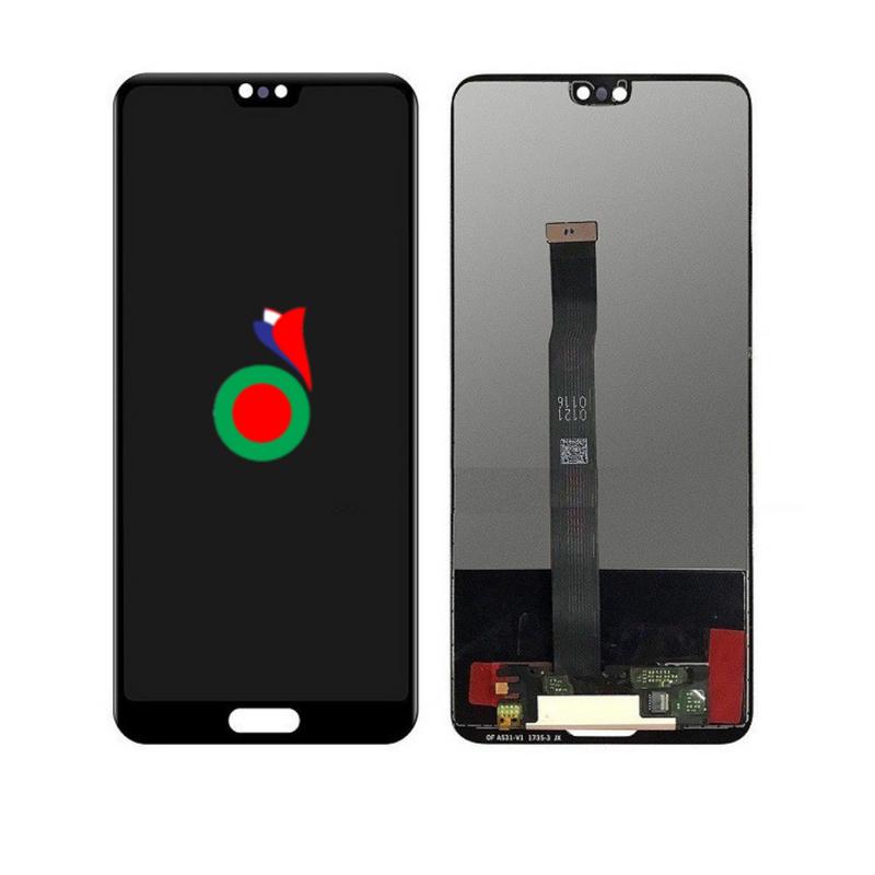ECRAN LCD HUAWEI P20 SANS CHASSI AVEC HOME NAPPE ORIGINAL (NOIR)