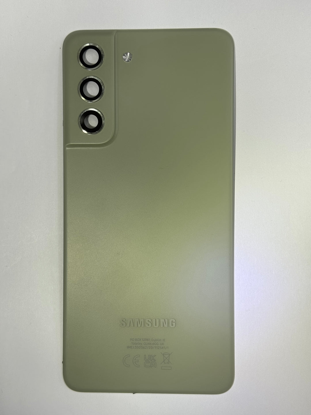 Vitre arrière Samsung S21 FE 4G/5G G990/G991B (Original Démonté) VERT A/B