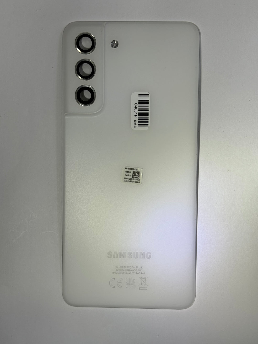 Vitre arrière Samsung S21 FE 4G/5G G990/G991B (Original Démonté) BLANC A/B