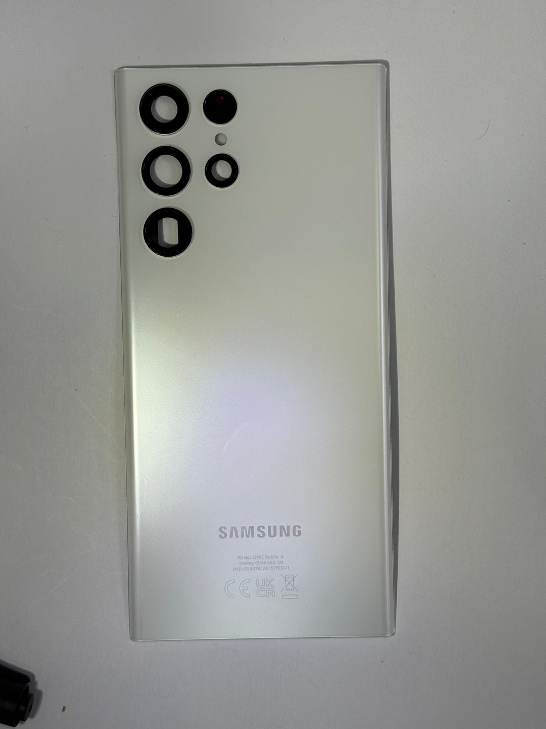 Vitre arrière Samsung S22 Ultra S908B (Original Démonté) BLANC