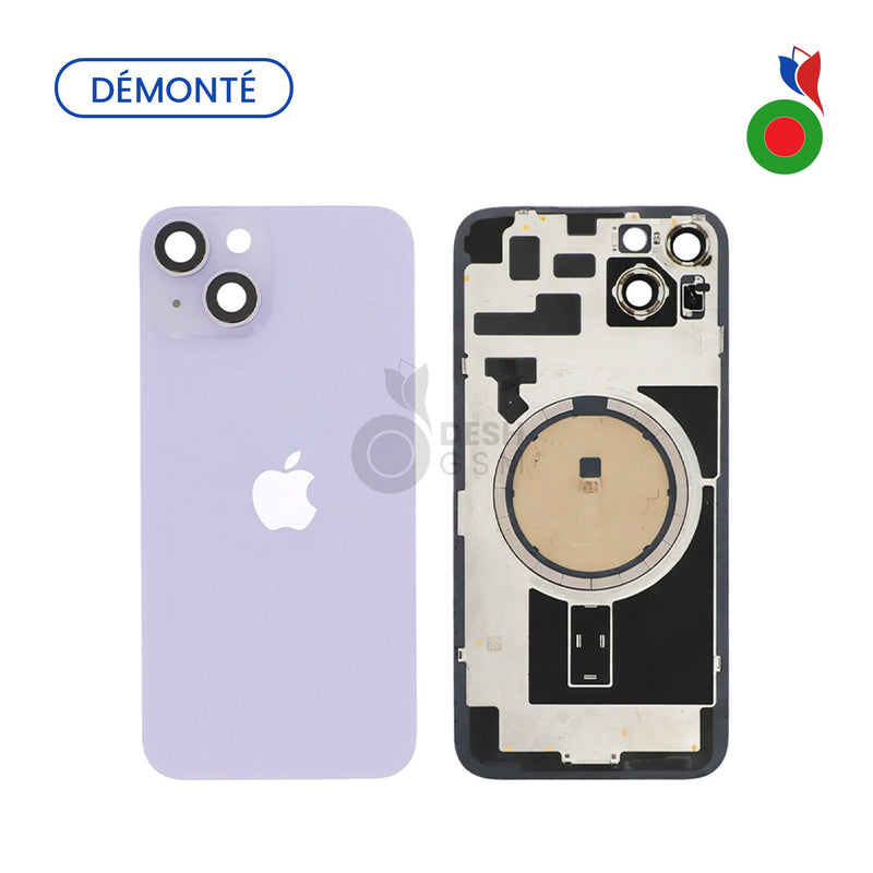 Vitre Arriere Complete sans MagSafe - iPhone 14 | VIOLET (Original Demonte) - Grade A