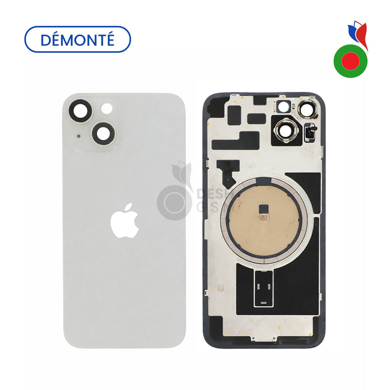 Vitre Arriere Complete sans MagSafe - iPhone 14 | BLANC (Original Demonte) - Grade A