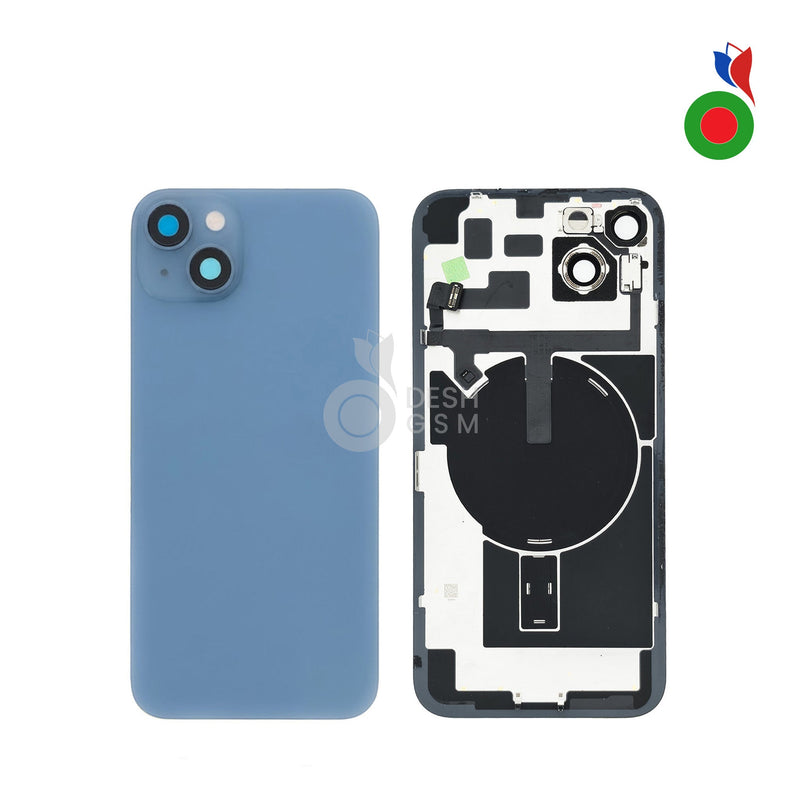 Vitre Arriere Complete avec MagSafe - iPhone 14 | BLEU - Sans Marquage