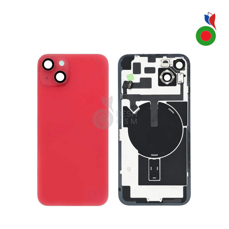Vitre Arriere Complete avec MagSafe - iPhone 14 | ROUGE - Sans Marquage