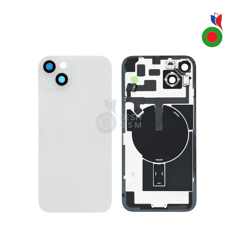 Vitre Arriere Complete avec MagSafe - iPhone 14 | BLANC - Sans Marquage