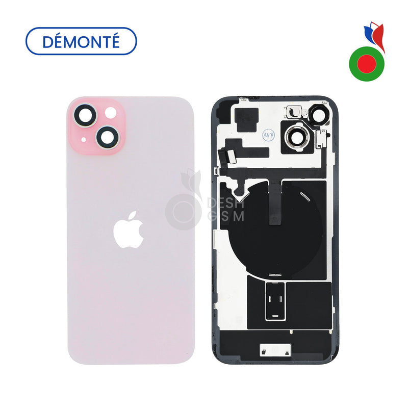 Vitre Arriere avec MagSafe - iPhone 15 | ROSE (Original Demonte) - Grade A