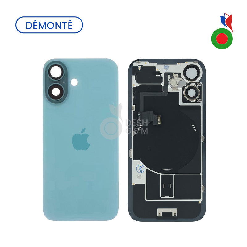 Vitre Arriere avec MagSafe - iPhone 16 Plus | SARCELLE | TEAL (Original Demonte) - Grade A