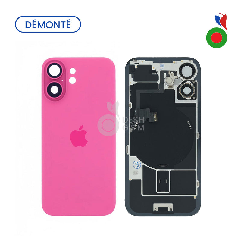 Vitre Arriere avec MagSafe - iPhone 16 Plus | ROSE (Original Demonte) - Grade A
