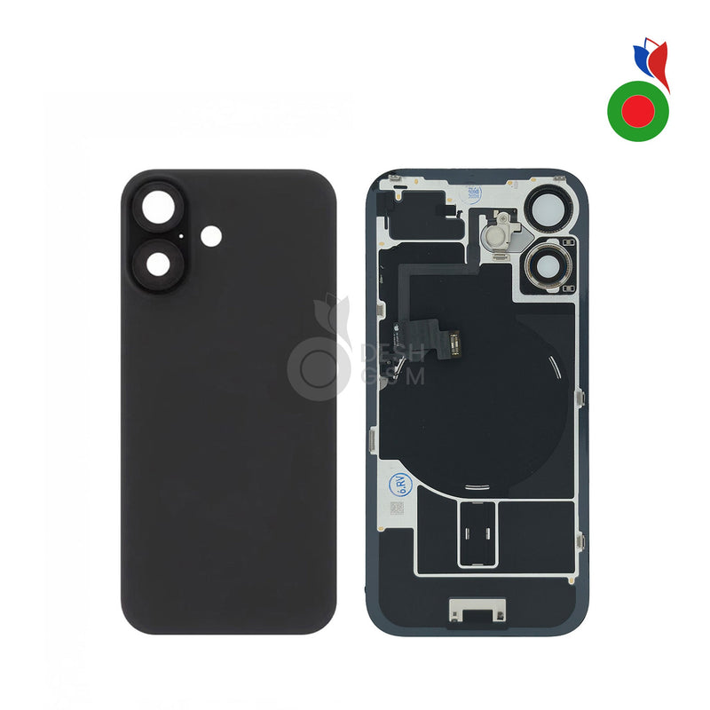 Vitre Arriere Complete avec MagSafe - iPhone 16 | NOIR - Sans Marquage