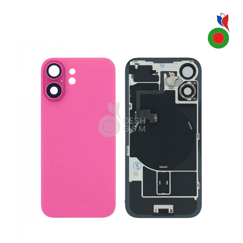 Vitre Arriere Complete avec MagSafe - iPhone 16 Plus | ROSE - Sans Marquage