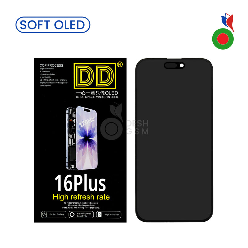 Ecran Complet iPhone 16 Plus - DD SOFT OLED | avec IC (FORMAT ORIGINAL)