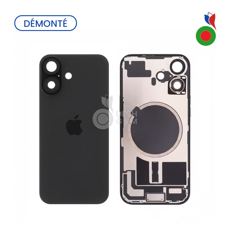 Vitre Arriere iPhone 16 Plus - NOIR | (Original Demonte) Grade A
