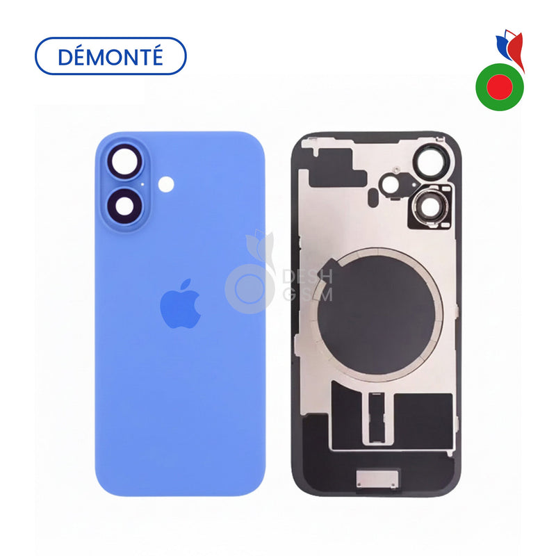 Vitre Arriere iPhone 16 Plus - BLUE | (Original Demonte) Grade A