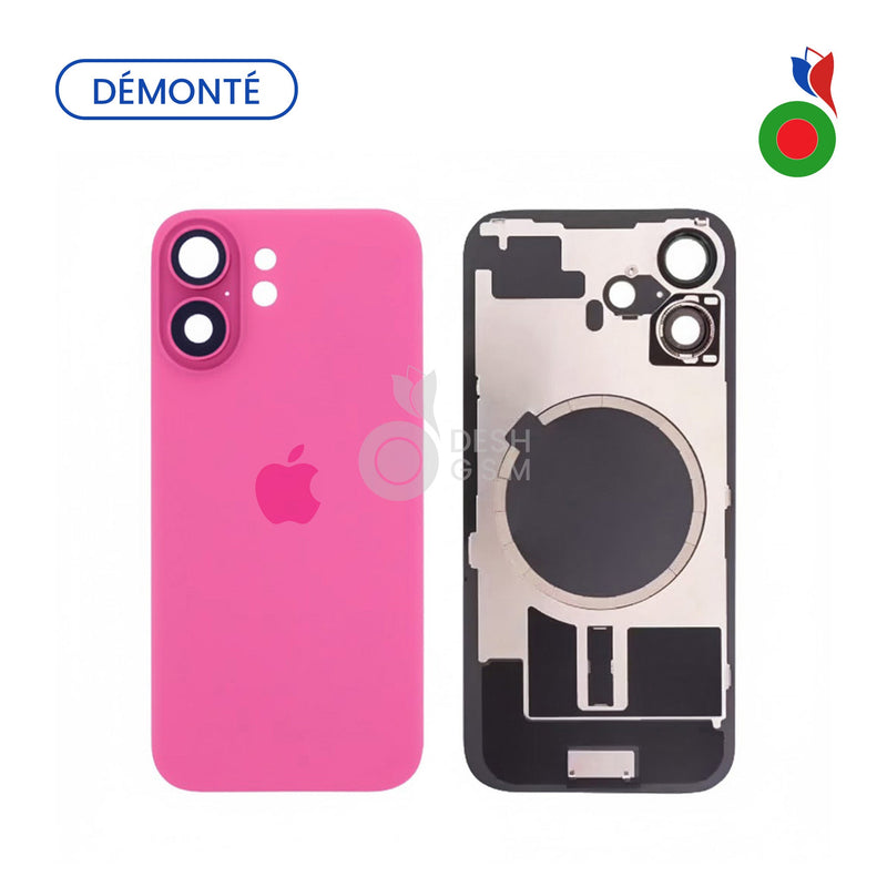 Vitre Arriere iPhone 16 Plus - ROSE | (Original Demonte) Grade A