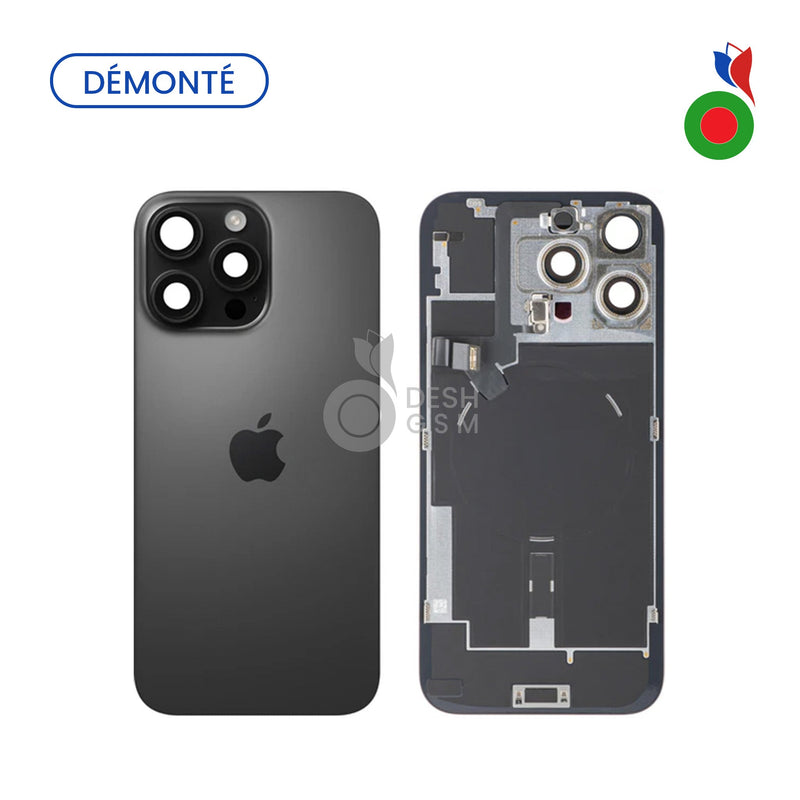 Vitre Arriere avec MagSafe - iPhone 16 Pro | TITANE NOIR (Original Demonte) - Grade A