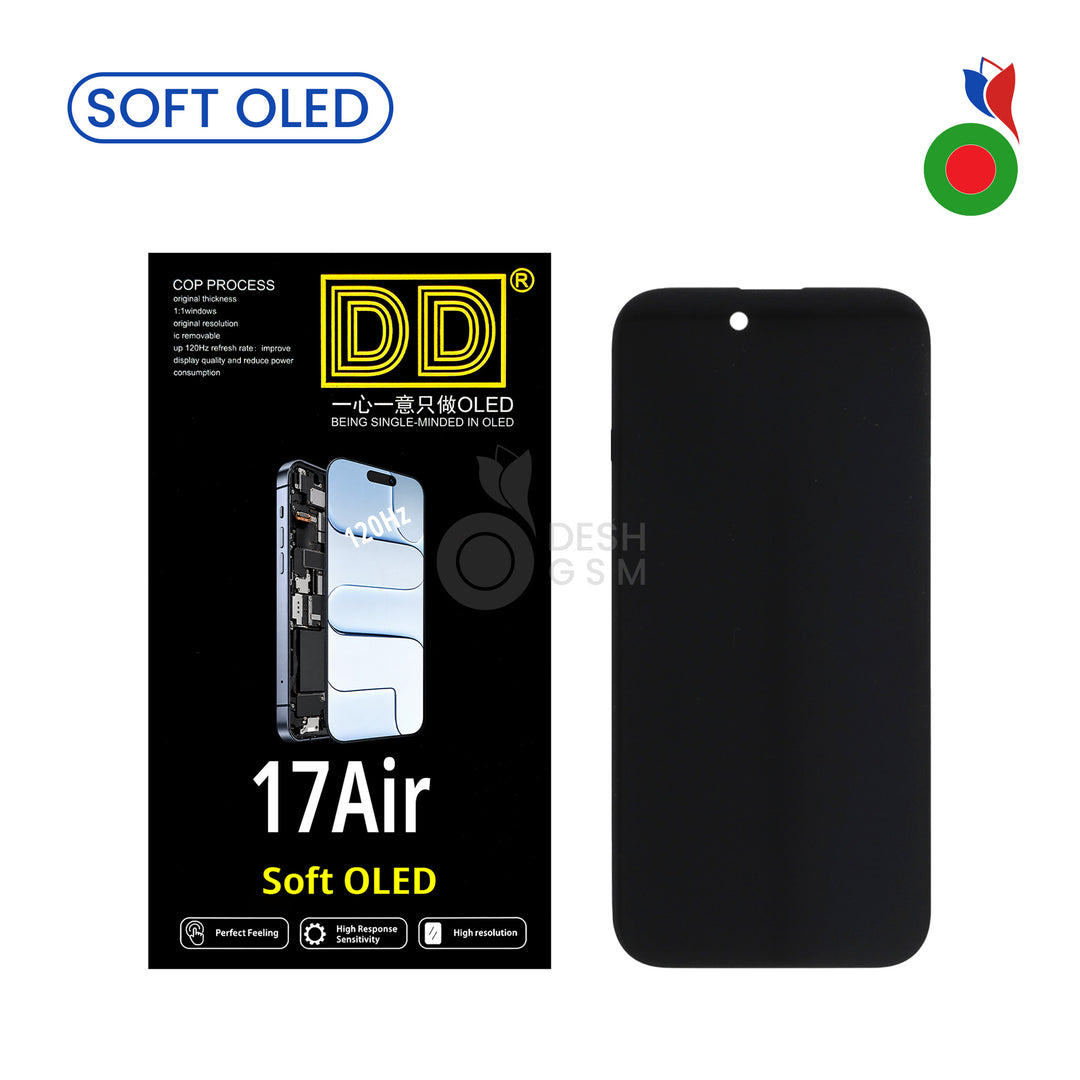 Ecran Complet iPhone 17 Air (120hz) - DD SOFT OLED | avec IC (FORMAT ORIGINAL)